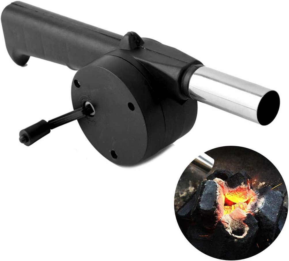 Camping Cooking Trangia - Outdoor-Kochzubehör: Tragbarer Handkurbel-Ventilator, Luftgebläse für Grill,
