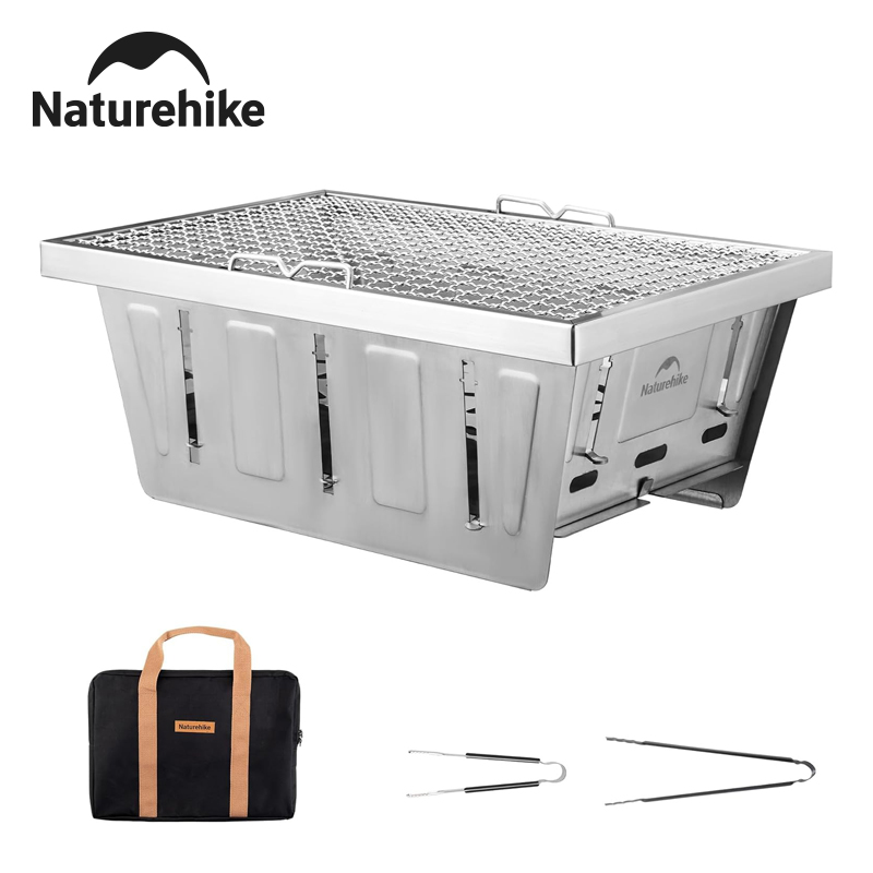 Camping Cooking Rack - Naturehike Camping-Holzkohlegrill für IGT-Tisch, tragbarer zusammenklappbarer
