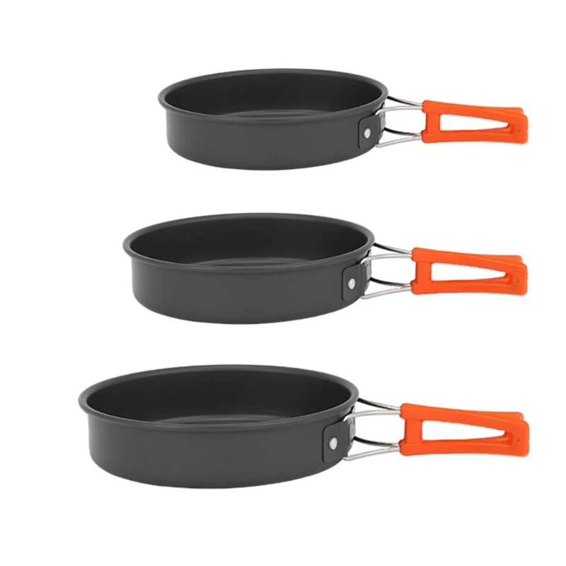 Camping Cooking Rack - Tragbare Pfanne mit Aufbewahrung tasche Antihaft-Pfannen