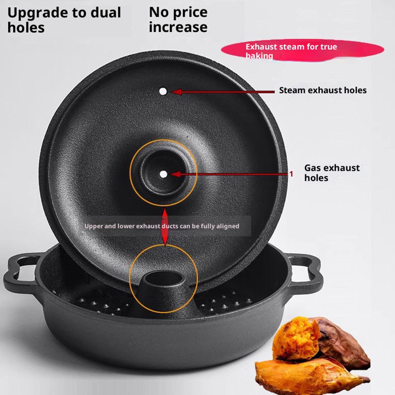 Camp Dutch Oven Cast - Gusseisenkessel zum Kochen, robustes, hochtemperaturbeständiges Kochgeschirr,