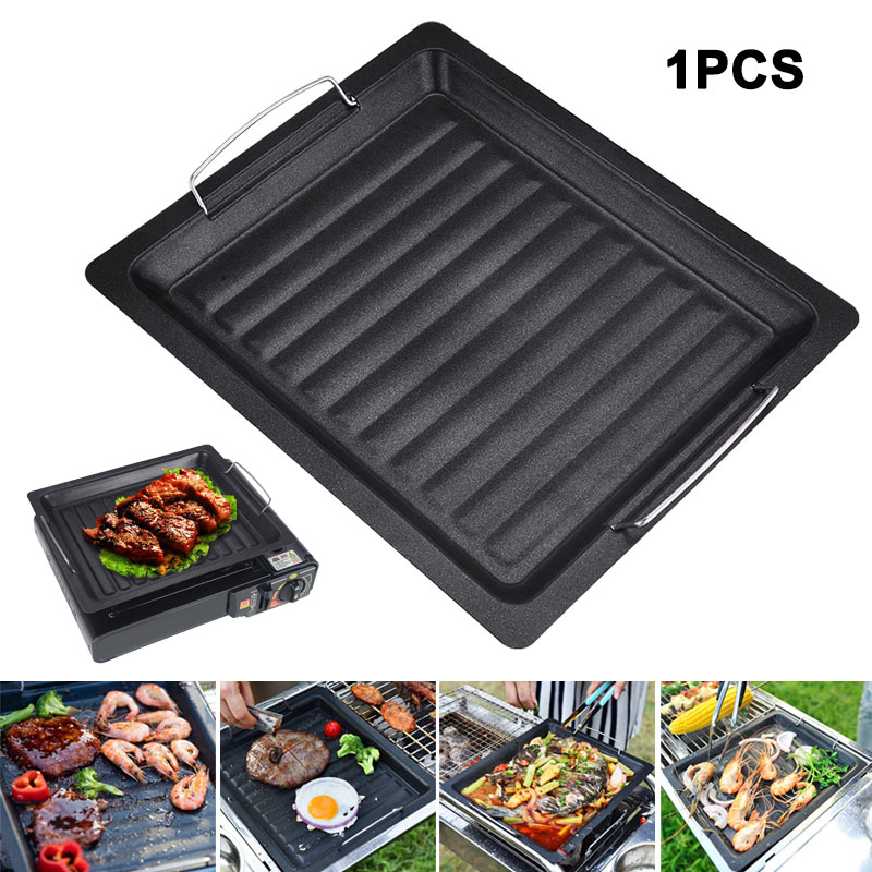Camping Cooking Pot - Dicke quadratische Grillpfanne für den Außenbereich