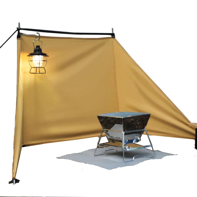 Camping Cooking Wind Blocker - Camping Oxford Kochwindschutzscheibe, faltbare Camping-Windschutzscheibe, Windblocker
