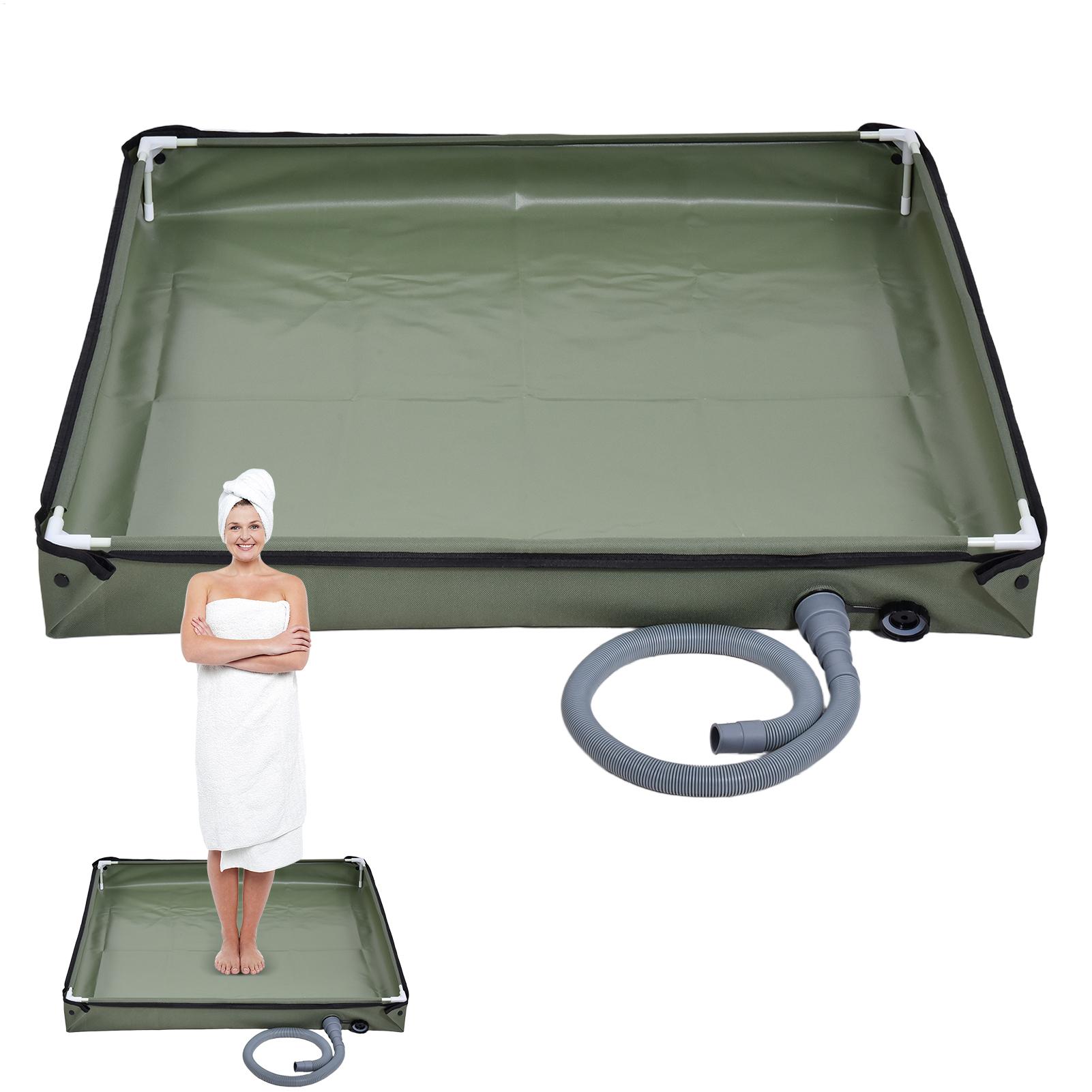 Camping Cooking Griddle - Camping-Duschzelt-Bodenwanne, faltbare Duschwanne für den Außenbereich,