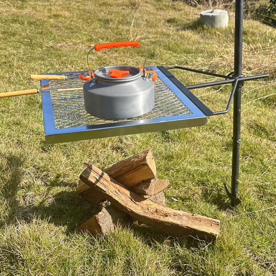 Campfire Cooking - 360 ° Verstellbarer, drehbarer Lagerfeuergrill, robuste