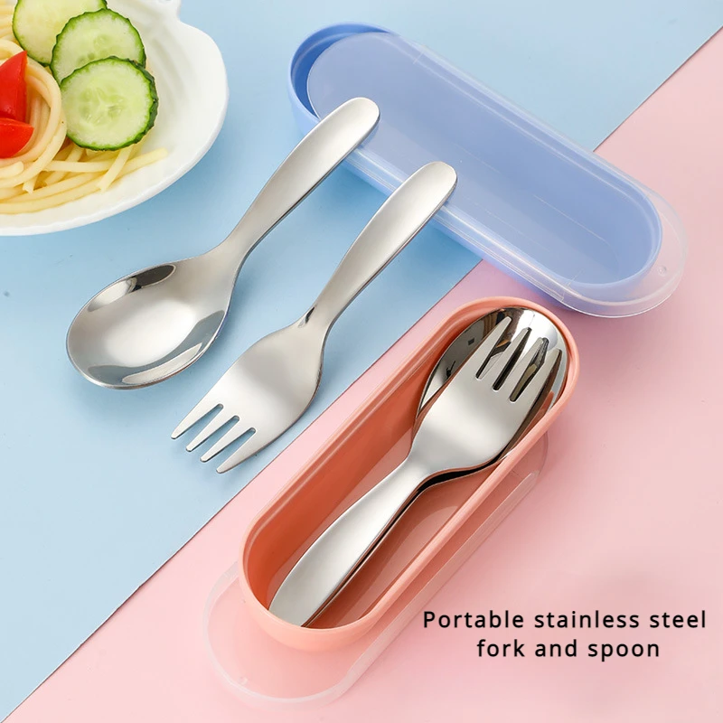 Camping Cooking And Eating Set - 2-teiliges 1 Set tragbares Löffel-Gabel-Geschirr, Outdoor-Camping,