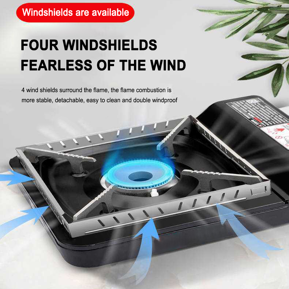 Camping Cooking Wind Blocker - Campingkocher-Windschutz, abnehmbarer Camping-Windschutz, Edelstahl-Ofen-Windschutz, tragbares Kochzubehör
