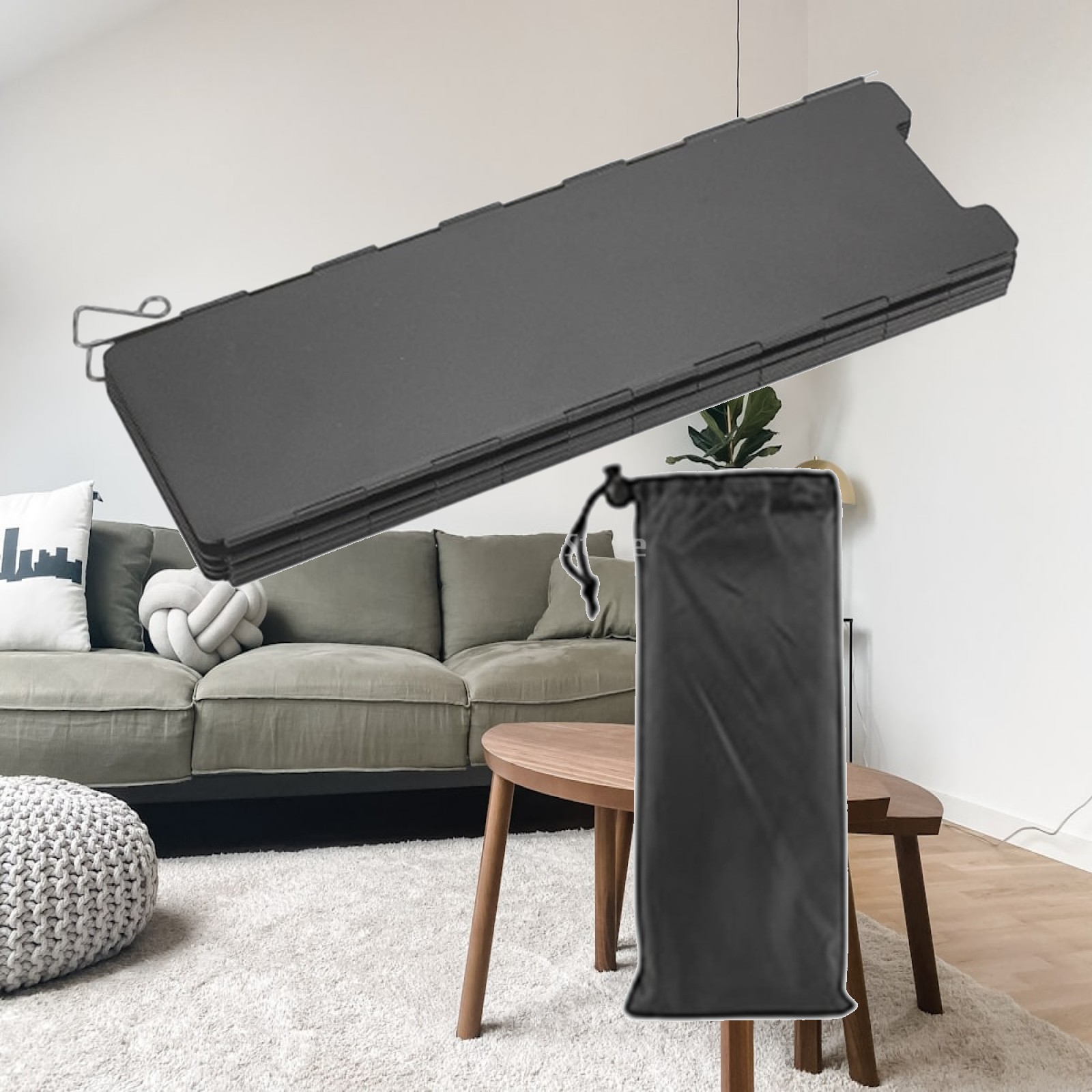Camping Cooking Wind Blocker - Camping-Klappwindschutz aus Edelstahl für Outdoor-Kochen, Wandern