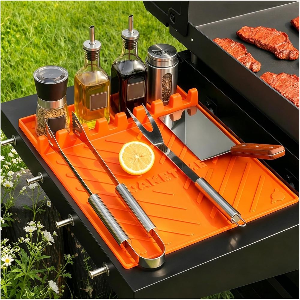 Camping Cooking Griddle - Silikon-Grillmatten oder Grillzubehör Kochutensilien für Küche