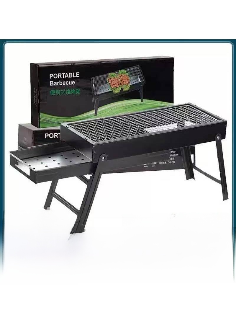 Camping Cooking Ovens - Verstärkter Großer Outdoor-Grill im Camping-Stil, Holzkohle-Grillrost,