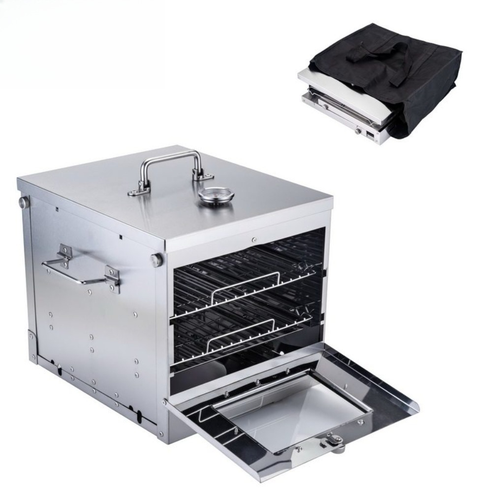 Camping Cooking Ovens - Outdoor-Camping-Herd, Kochherd aus Edelstahl, visuell sichtbarer,