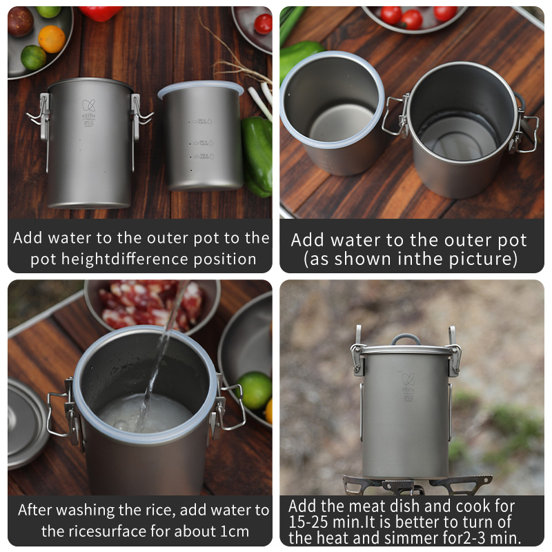 KEITH Reiskocher aus reinem Ti – Camping Hiking Cooking Bewertung und Preis