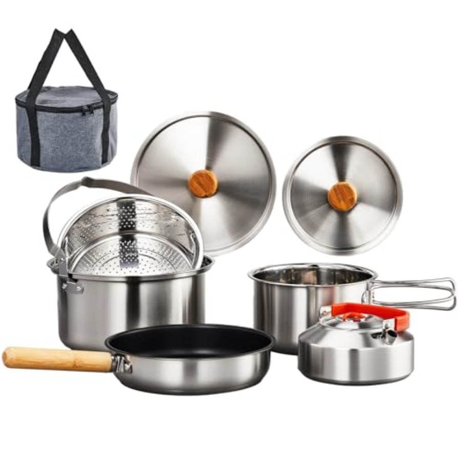 Camping-Kochgeschirr-Set, Leic – Camping Cooking Mess Kit Bewertung und Preis