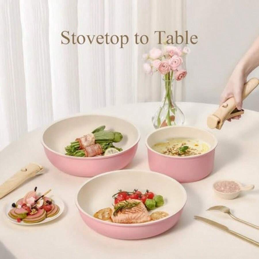 19-teiliges Topf- und Pfannen- – Camping Cooking Set Detachable Handle Bewertung und Preis