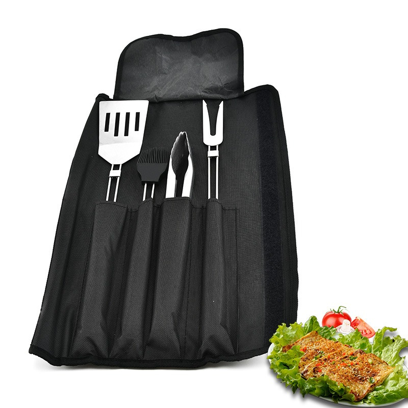 4-teiliges BBQ-Werkzeugset Gri – Camping Cooking Accessories Set Bewertung und Preis