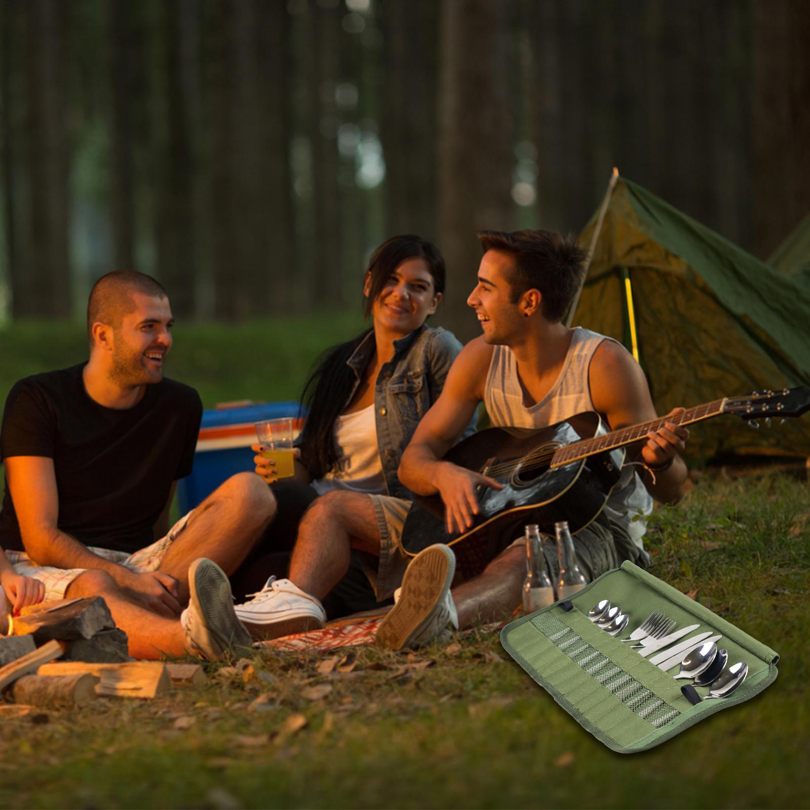Camping-Bestecktasche, Küchenu – Camping Cooking Utensil Holder Bewertung und Preis