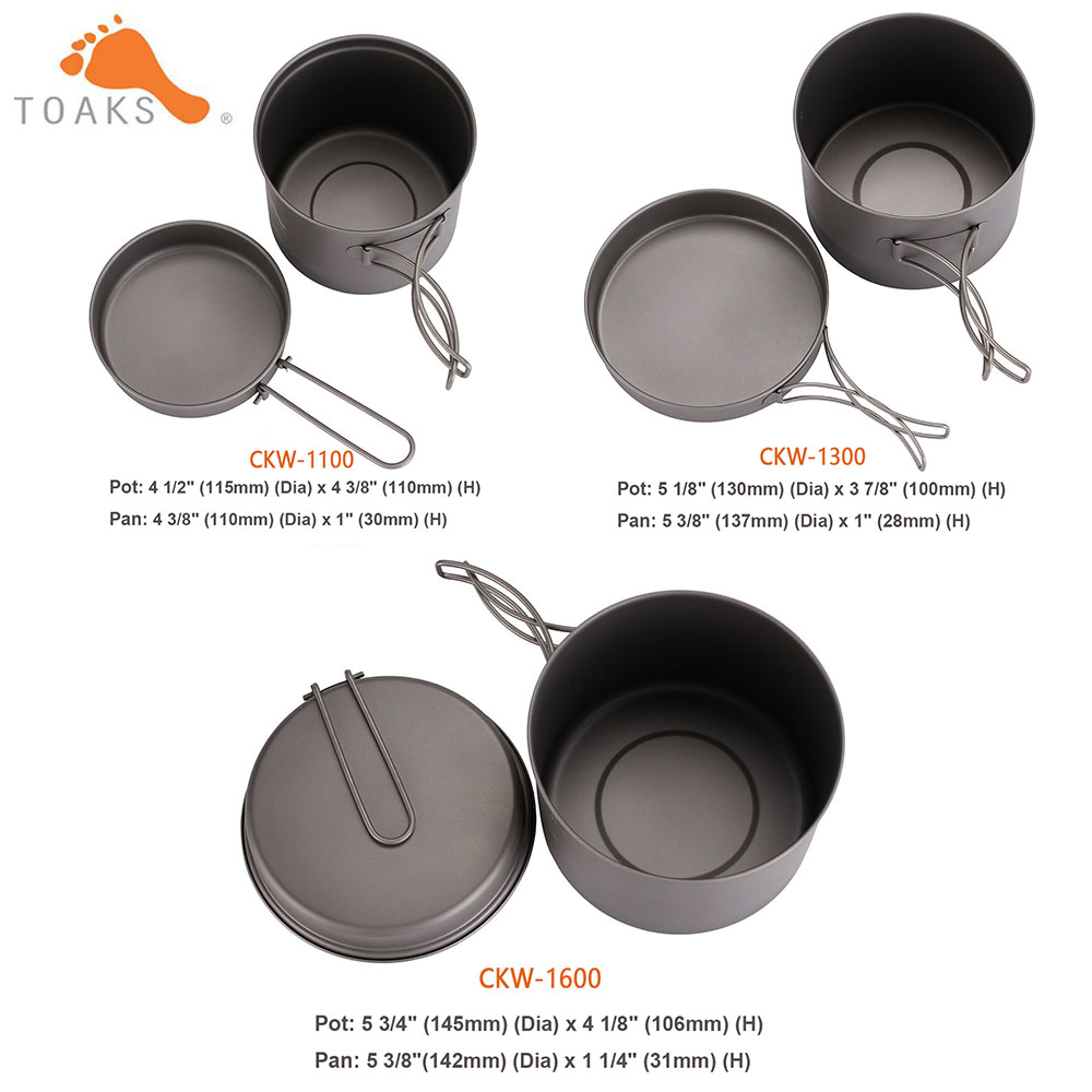 TOAKS Kochgeschirr Set Ultrale – Camping Cooking Griddle Bewertung und Preis