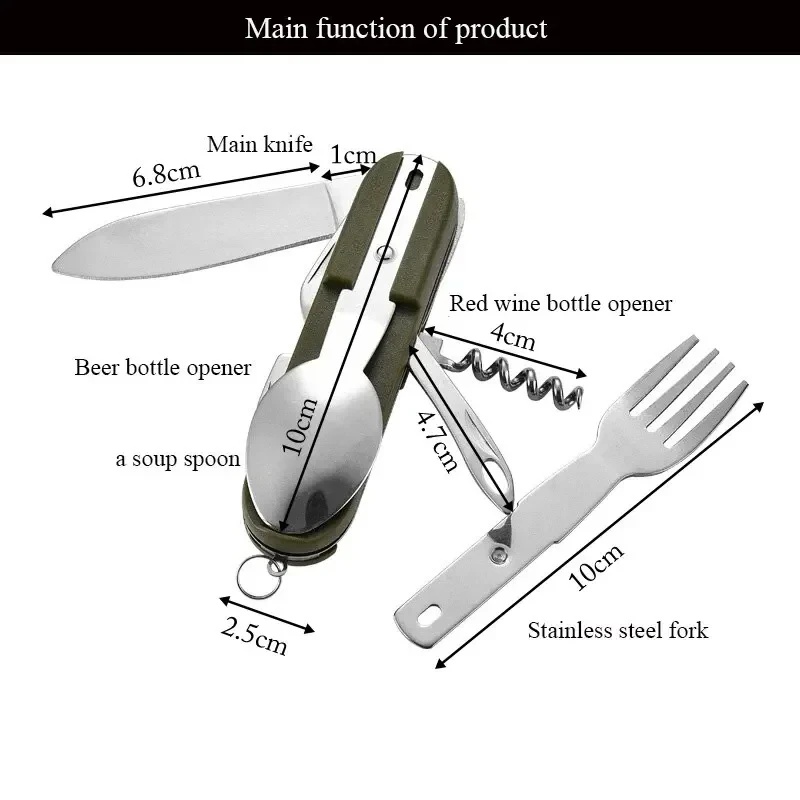 Edelstahl 7-in-1 Camping-Beste – Camping Cooking Cutlery Set Bewertung und Preis