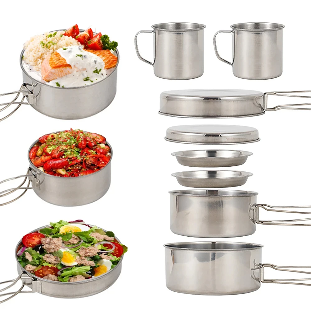 8 teile/satz Camping Kochgesch – Camping Cooking Griddle Bewertung und Preis