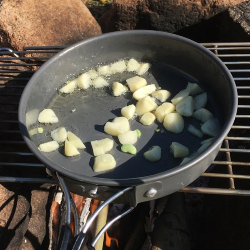 Tragbare Pfanne mit Aufbewahru – Camping Cooking Rack Bewertung und Preis