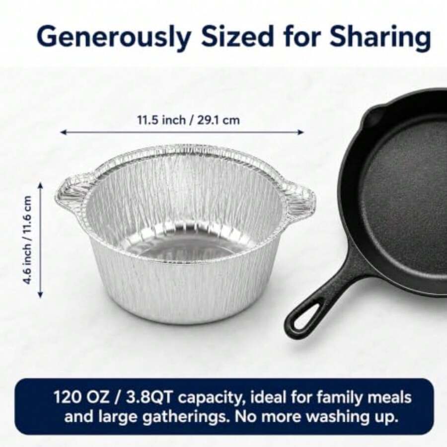 12er-Pack Einweg-Topf mit Deck – Camping Cooking Pot Bewertung und Preis