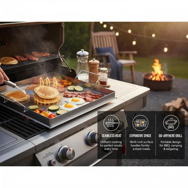 Universelle Flachgrillplatte 1 – Camping Cooking Griddle Bewertung und Preis