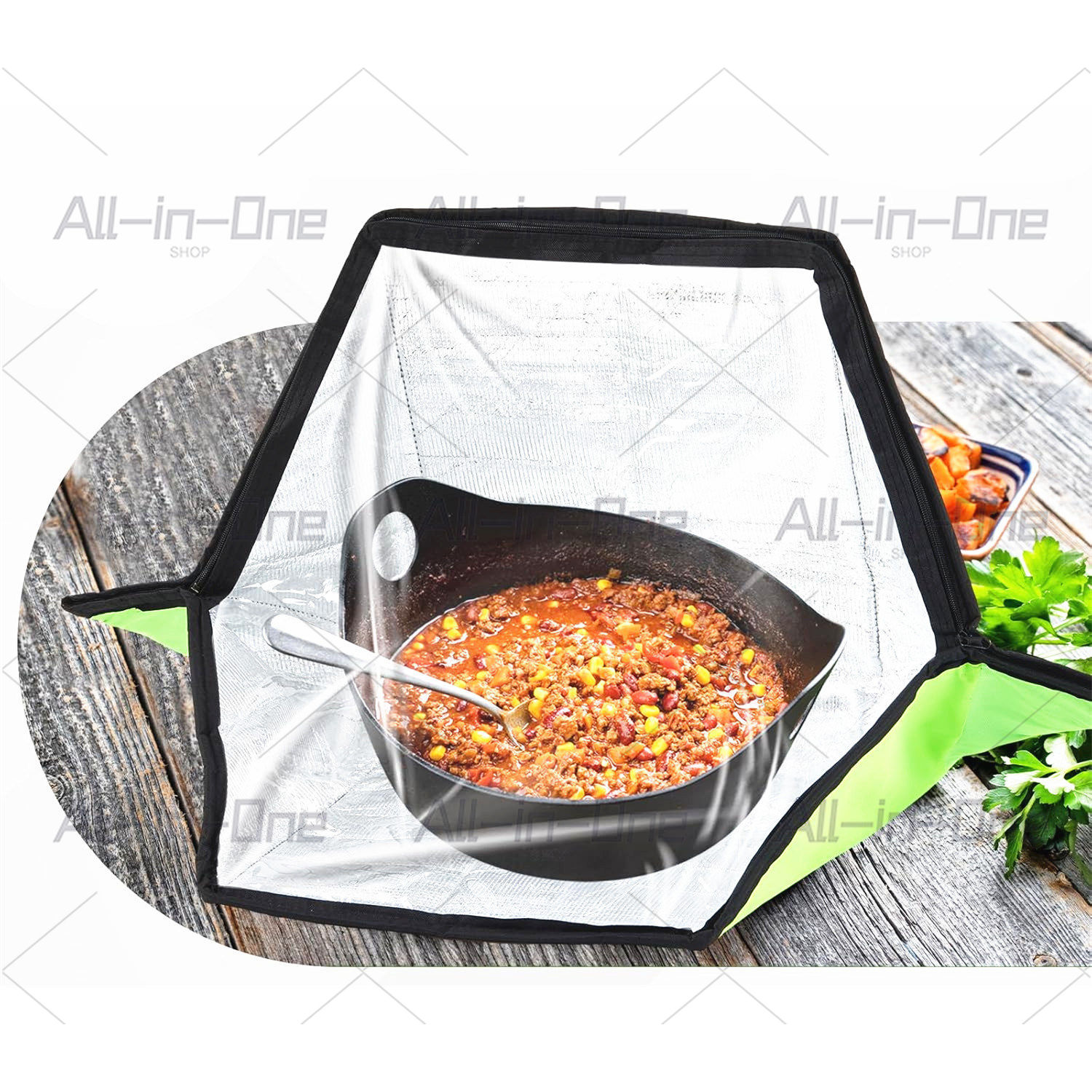 Tragbarer Solarofen-Taschenkoc – Camping Cooking Ovens Bewertung und Preis