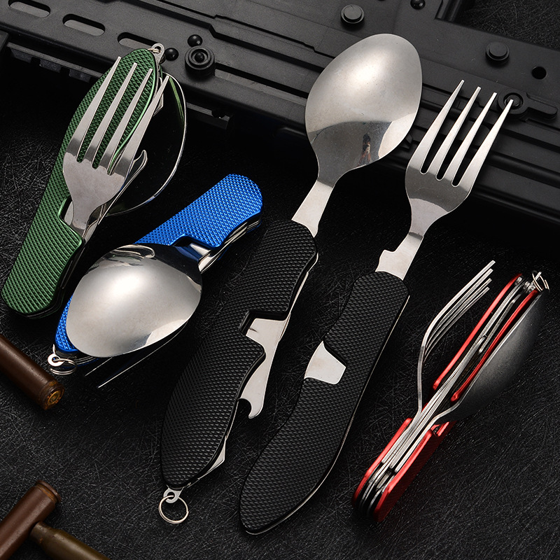 4-in-1 faltbares Camping-Utens – Camping Cooking Cutlery Set Bewertung und Preis