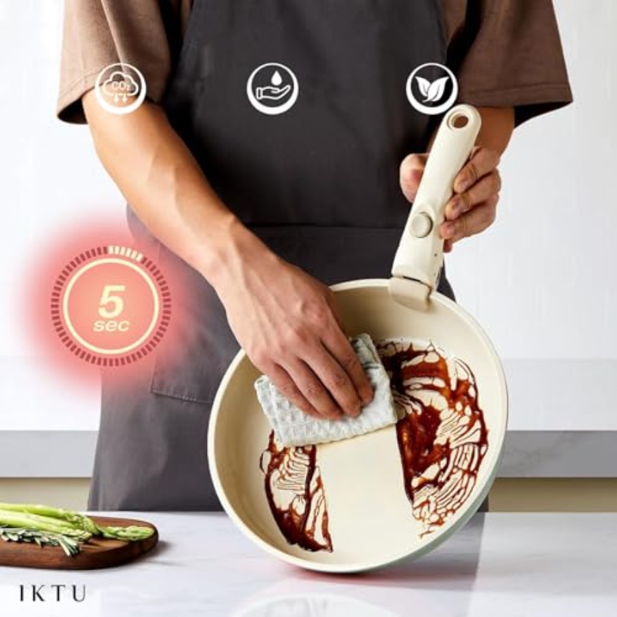 Keramik-Topf- und Pfannen-Set  – Camping Cooking Set Detachable Handle Bewertung und Preis