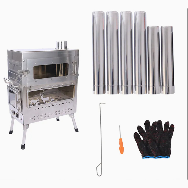 Premium Edelstahl Holzofen Cam – Camping Cooking Ovens Bewertung und Preis