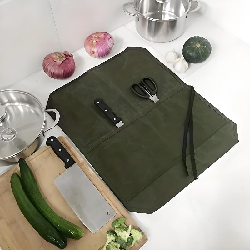 Wachstuch-Kochmesserrolle mit  – Camping Cooking Rack Bewertung und Preis