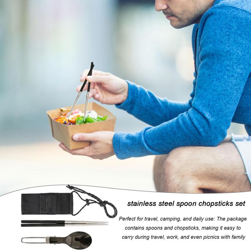 Faltbare Löffel-Essstäbchen fü – Camping Cooking And Eating Set Bewertung und Preis