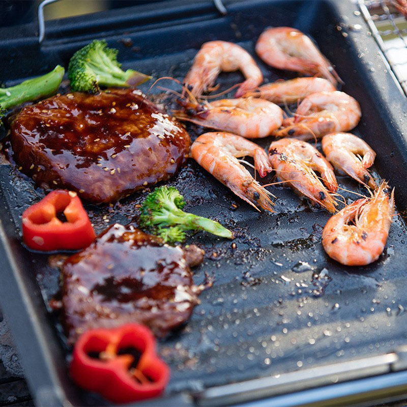 Dicke quadratische Grillpfanne – Camping Cooking Pot Bewertung und Preis