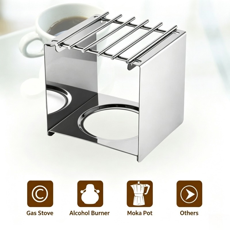 Quadratischer Kaffeekocherstän – Camping Hiking Cooking Bewertung und Preis