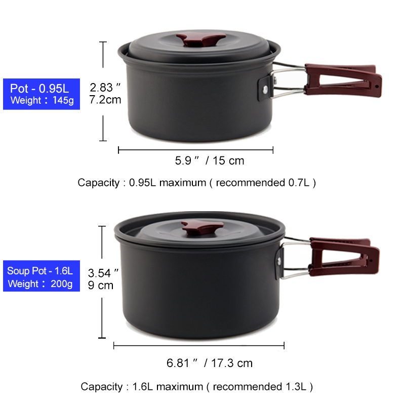 Widesea Camping Kochgeschirr S – Camping Cooking And Eating Set Bewertung und Preis