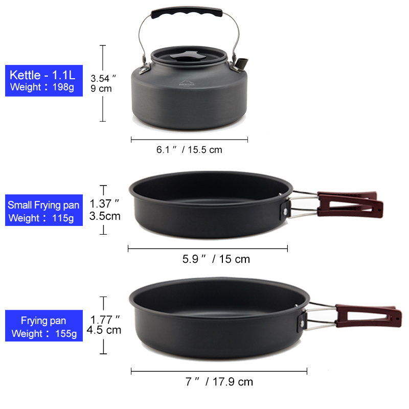 Widesea Camping Kochgeschirr S – Camping Cooking And Eating Set Bewertung und Preis