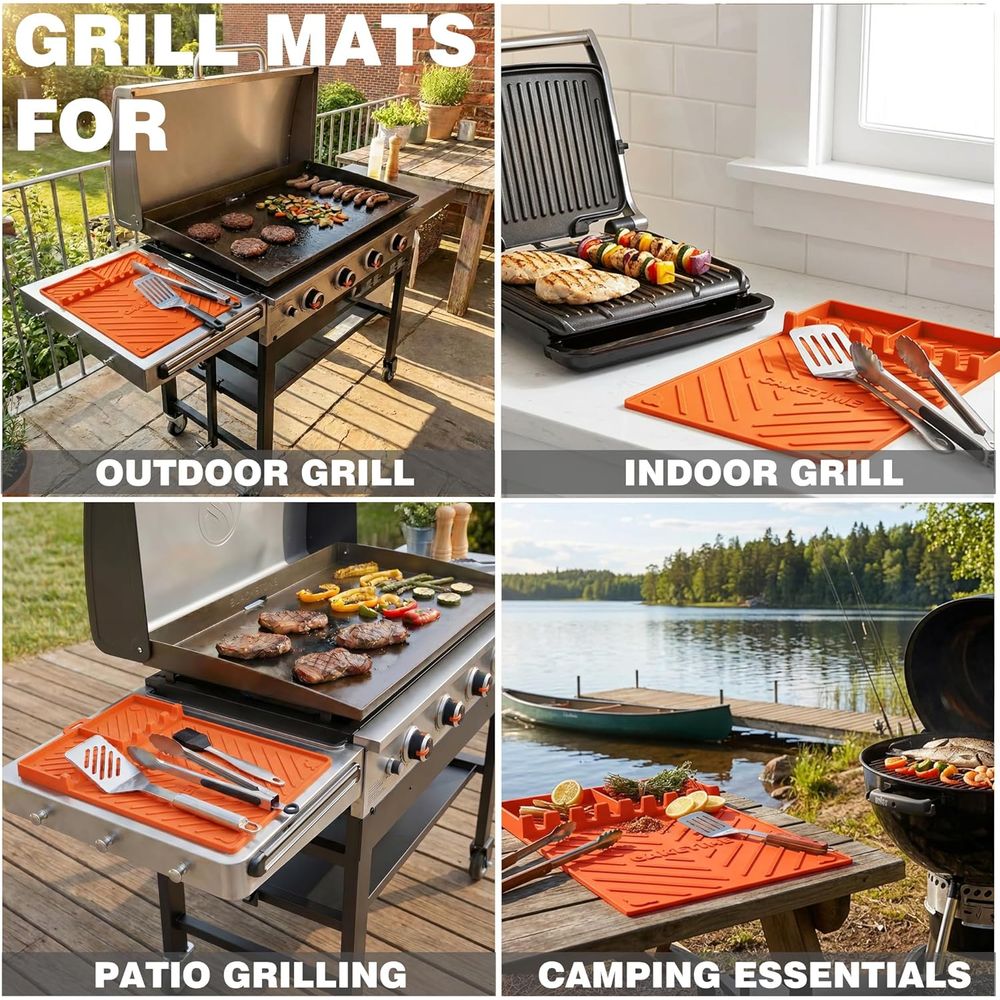 Silikon-Grillmatten oder Grill – Camping Cooking Griddle Bewertung und Preis