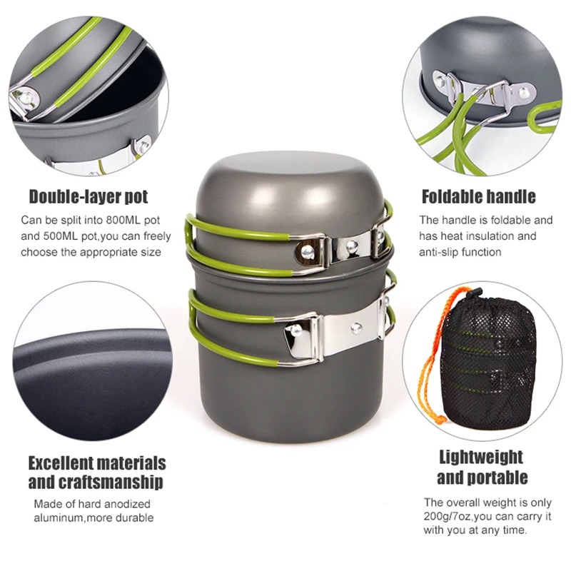 Camping-Kochgeschirr-Set Ultra – Camping Cooking Mess Kit Bewertung und Preis