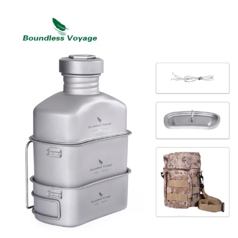 Boundless Voyage Titan Kantine – Camping Cooking Mess Kit Bewertung und Preis